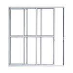 PORTA BALCAO 3 FOLHAS 2,10X1,00 BRANCA ESQUADRI