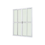 PORTA BALCAO 4 FOLHAS 2,10X2,00 BRANCA ESQUADRI