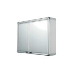 ARMARIO BANHEIRO PLAST ALUMINIO BRANCO 54X45 ASTRA