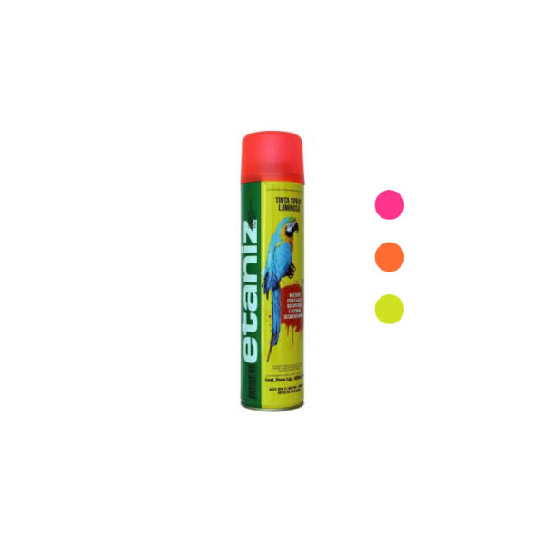 TINTA SPRAY LUMINOSA PINK 240G/400ML 6PC ETANIZ