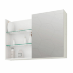 ESPELHEIRA JASMIM 60CM BRANCO MGM