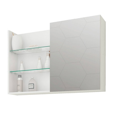 ESPELHEIRA JASMIM 80CM BRANCO MGM