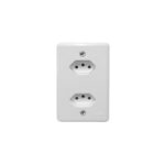 TOMADA DUPLA 2P+T 20A 250V 201210 STYLUS ILUMI