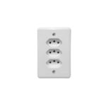 TOMADA TRIPLA 2P+T 10A 250V 201201 STYLUS ILUMI