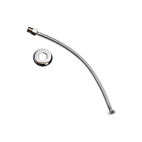 ENGATE FLEXIVEL MALHA INOX 40CM ALPHA