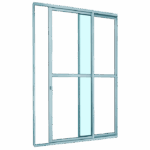 PORTA COR 2FL C/ FECH S/BAND 210X120